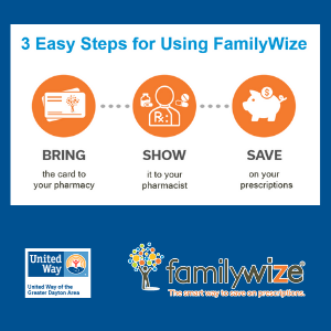 Take control of your prescription costs today by downloading and printing your FamilyWize prescription savings card.